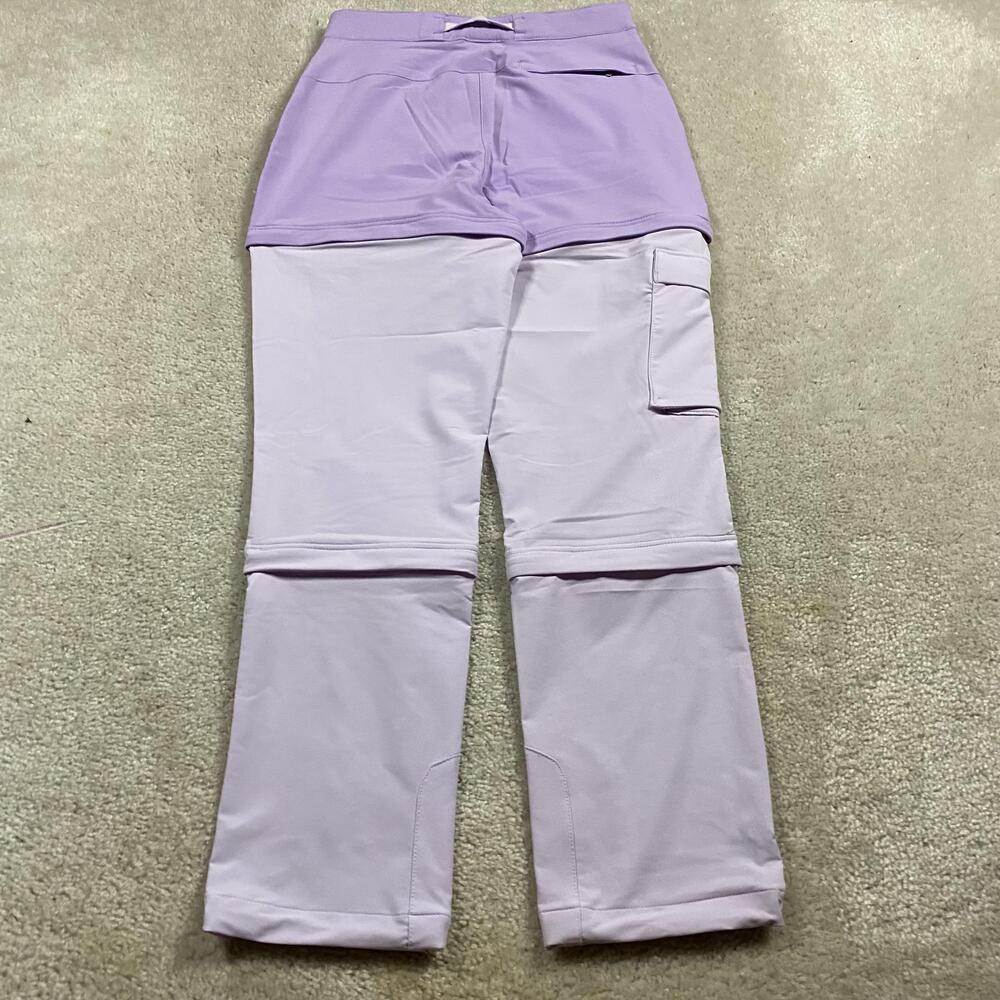 The North Face Bridgeway Pants Womens 0 Purple Convertible Zip Off Hiking - Picture 5 of 10
